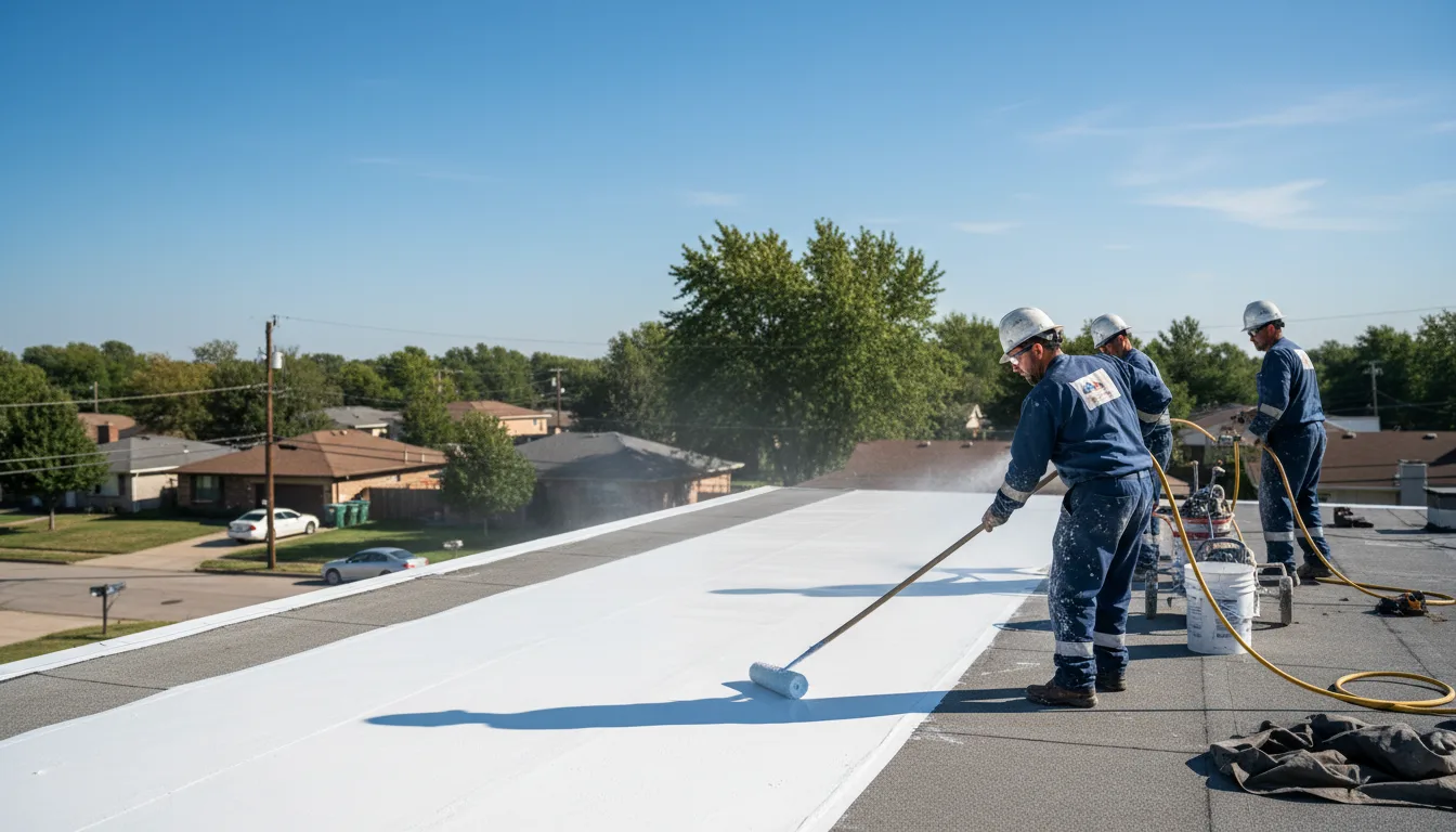 Commercial roof coating in Denver, PA near me